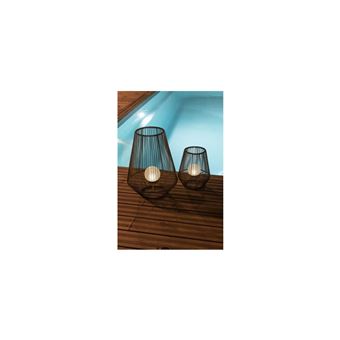 Lampe solaire décorative boule perlée H 30 cm - 1