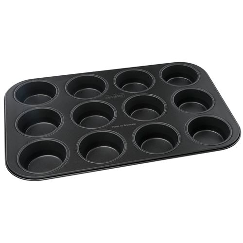 Non Communiqué Noir Moule À Muffins 12 Empreintes 38 X 26 Cm Zenker Black Metallic