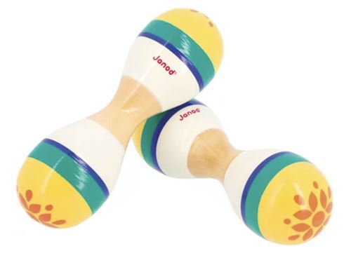 Non Communiqué Multicolore Double Maracas Gioia Janod
