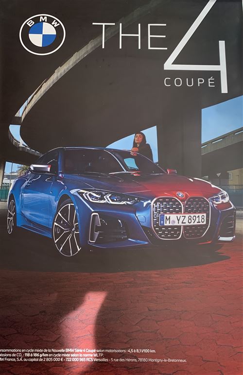 Affiche Publicitaire - Bmw - The 4 Coupé - 118x175cm