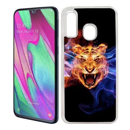 Coque pour Samsung Galaxy A40 -  Tigre Flammes