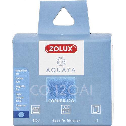 Meilleurs prix pour Filtre pour pompe corner 120, filtre CO 120 Al mousse bleue fine x1. pour aquarium.