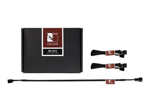 Noctua Na-Sec2 - Rallonge De Câble D'alimentation De Ventilateur - Alimentation Interne - 3 Broches (F) Pour Alimentation Interne - 3 Broches (M) - 30 Cm - Image 1