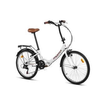 Moma Bikes Velo De Ville Pliant Top Class 24 Blanc Aluminium 6v Selle Comfort Taille Unique Velos Achat Prix Fnac