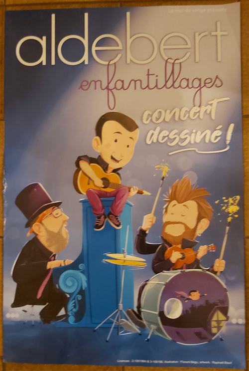Aldebert - Enfantillages Concert Dessiné - 40x60cm - Affiche