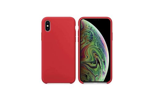 IBROZ Coque Silicone Soft Touch rouge pour Iphone Xs Max
