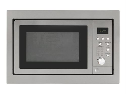 Exquisit EMW 2539 HI - Four micro-ondes combiné - grill - intégrable - 25 litres - 900 Watt - inox et verre