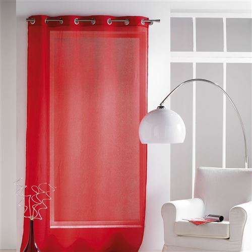 Panneau a oeillets 140 x 240 cm voile crash paloma Rouge