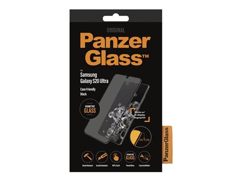 PanzerGlass Biometric - Protection d'écran pour téléphone portable - verre - limpide - pour Samsung Galaxy S20 Ultra, S20 Ultra 5G