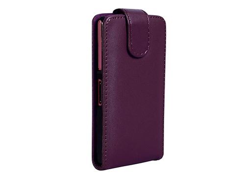 Etui violet à rabat avec fermeture magnétique pour Sony Xperia Z1