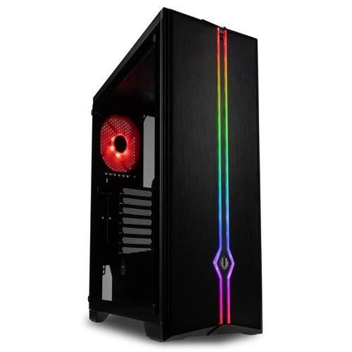 bitfenix bitfenix saber tg midi-tower, tempered glass - schwarz noir