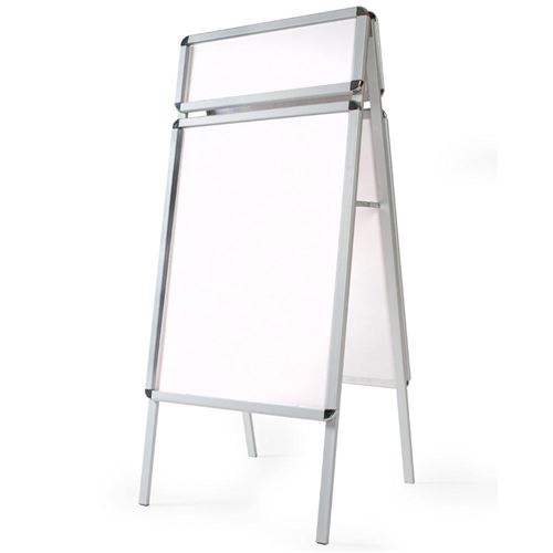 Porte affiche format A1 chevalet stop trottoir aluminium professionnel