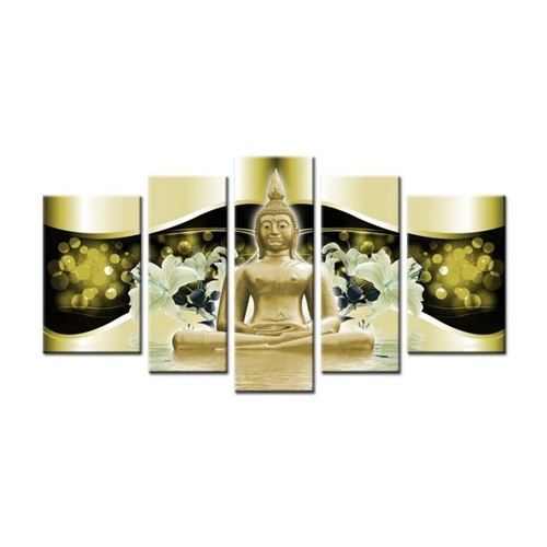 FINLANDEK Tableau multi panneau Zen Ylöjärvi 150x80 cm jaune