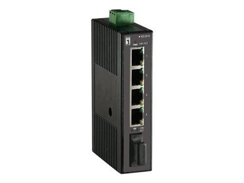 LevelOne Infinity IES-0510 - commutateur - non géré - Montage sur rail DIN