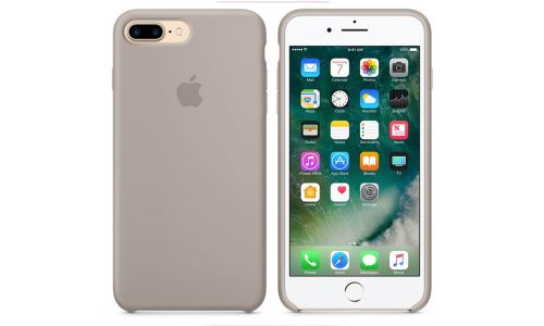 Coque origine Apple iPhone 7/8+ silicone taupe
