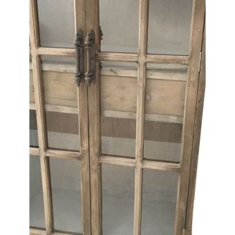 Style Ancienne Grande Bibliotheque Armoire Vitree Bahut Buffet