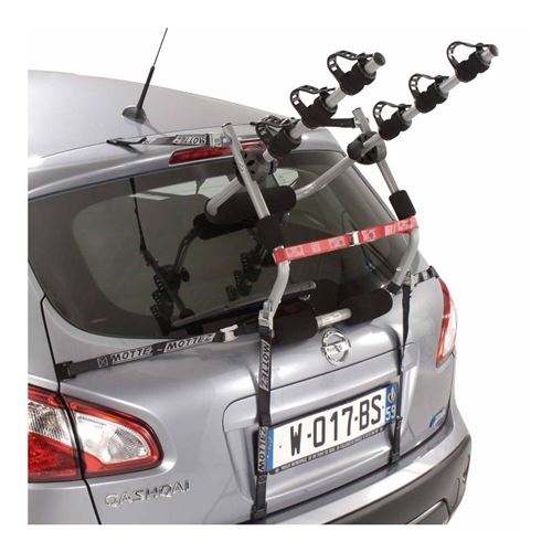Porte velo de coffre p2r ariane 6 sangles pour 3 velos - fabrication francaise homologue ce - charge maxi 45kgs Gris