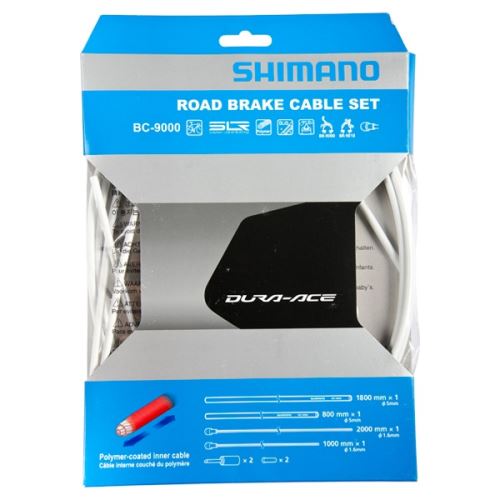 Shimano jeu de câbles de frein Dura-Ace BC-9000blanc 8 pièces