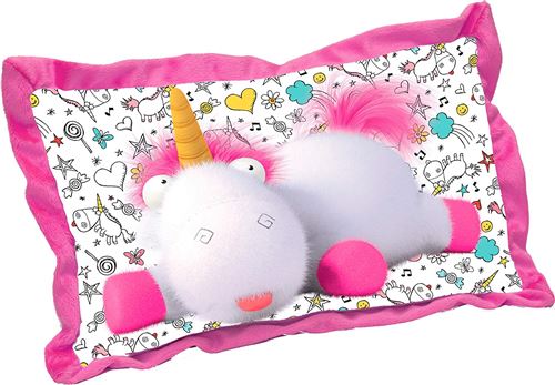 Joy Toy 93748 Dm3 Rectangulaire Coussin En Peluche Fluffy 44 X 26 Cm, Multicolore