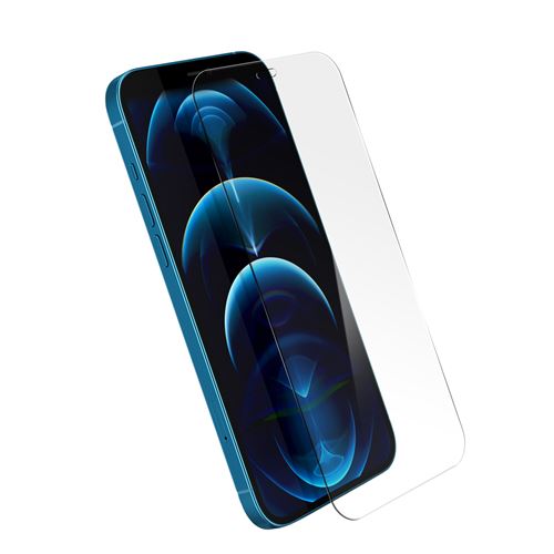 Film pour iPhone 12 Pro Max Verre Trempé 9H Biseauté Antichoc Antibactérien X-One Transparent