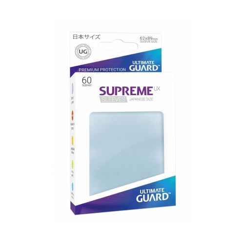 Ultimate Guard - 60 pochettes Supreme UX Sleeves format japonais Transparent