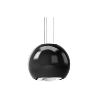 Scholtès SOHD1600B - Hotte - hotte îlot - largeur : 57 cm - profondeur : 57 cm - recyclage - noir