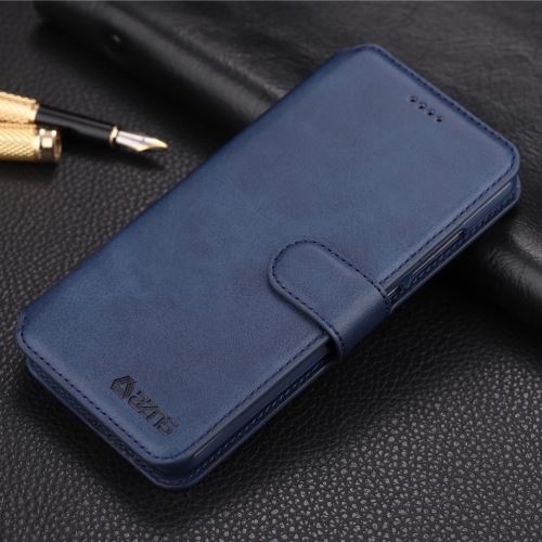 Etui en PU avec support bleu pour votre Xiaomi Redmi 6A (Single 12MP Rear Camera)