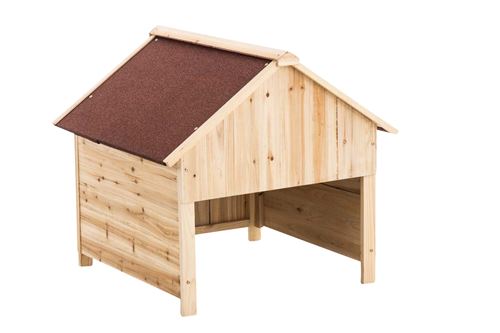 Garage en bois pour tondeuse à Gazon , Rouge