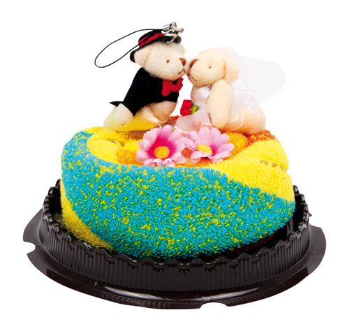 Serviette-Gâteau «Couple De Mariés»
