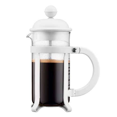 Cafetière à piston 3 tasses java crème - Bodum - Blanc - Verre