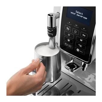 De'Longhi DINAMICA ECAM 350.35 W - Machine à café automatique avec buse vapeur "Cappuccino" - 15 bar - blanc