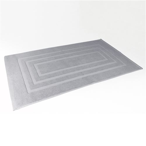 Tapis de bain 50 x 85 cm eponge unie vitamine Gris