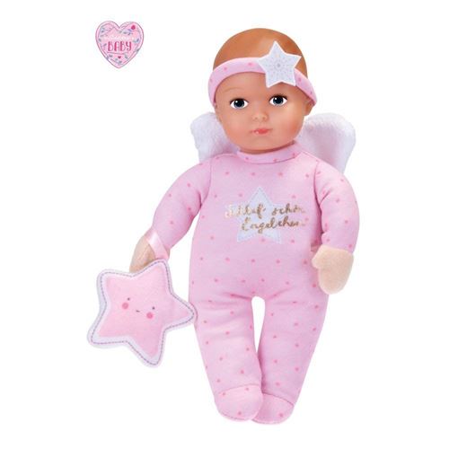 Schildkröt - Bébé fille ange - Poupée câline de 23 cm - Corps extra souple