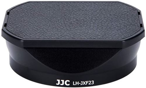 JJC LH-JXF23 Black Pare-soleil pour Fujifilm FUJINON XF 23mm F1.4 R WR/Kit avec Toboggan Motif Hotte Casquette – Remplace Fujifilm LH-XF23