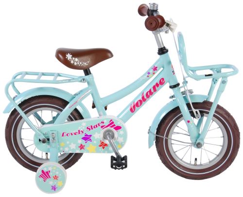 Volare Lovely Stars 12 pouces 21,5 cm Fille Frein à rétropédalage Menthe