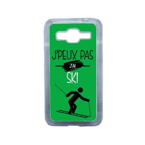 Coque j peux pas j ai ski 11 compatible samsung core prime transparent