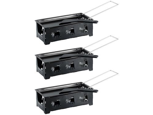 3 appareils à raclette à bougie - pour 2 personnes