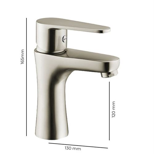 Robinet Mitigeur Lavabo inox brosse Design pour vasque salle de bain -  Installations salles de bain - Achat & prix