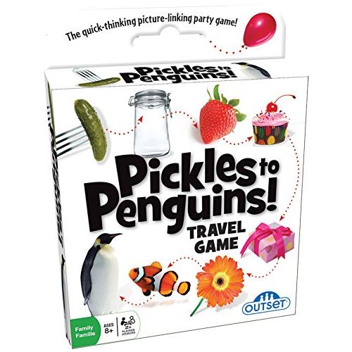 Outset Media Pickles To Penguins Travel Edition - le jeu de cartes à réflexion rapide