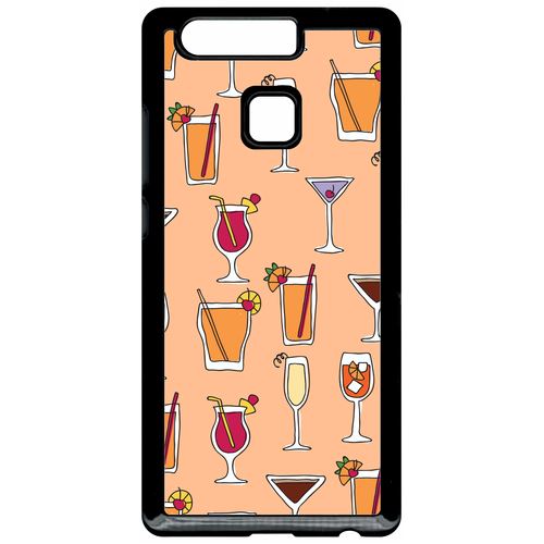Coque Huawei P9 Cocktails Font Orange
