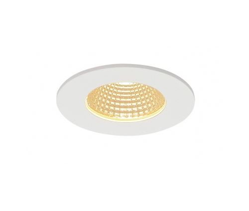 Patta-1 encastré plafond, rond, blanc, 12w, 3000k, 38°, alim incluse