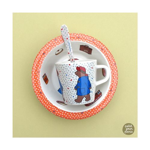 Set premiers repas Paddington Petit Jour Paris Multicolore