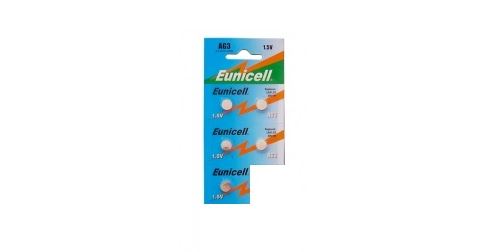 EUNICELL - Lot de 5 PILES AG3 / 392 / LR41 / SR41SW 1.5V Alcaline