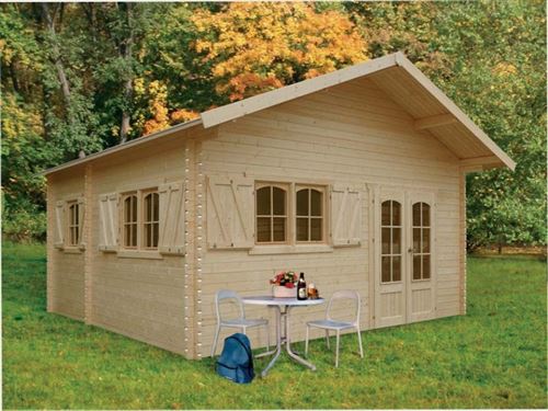 Solid Abri de Jardin Maisonnette Chalet de Jardin Week End