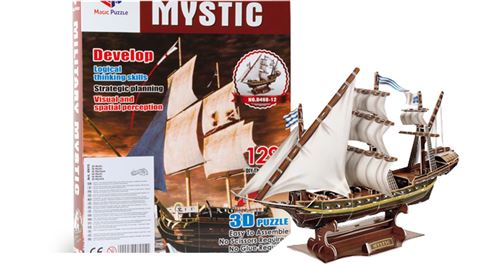 Small Foot PUZZLE SEA 3D voilier 129-PIECE
