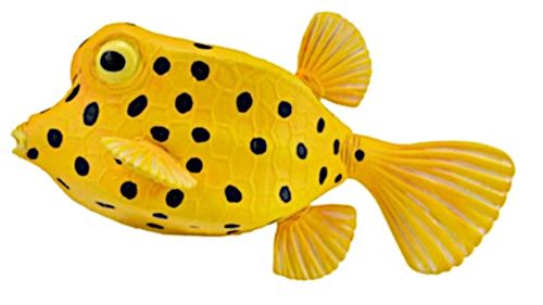 Collecta créatures de la mer: Jaune Boxfish 6 x 3 cm