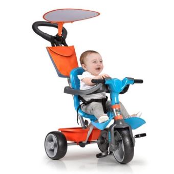 Tricycle Feber Baby Plus Music Bleu Orange Tricycles Achat
