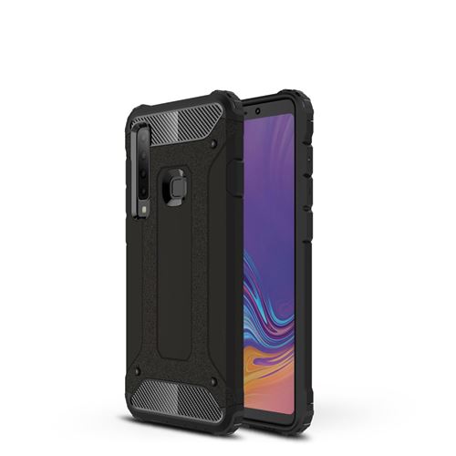 Coque en TPU armor guard hybride noir pour votre Samsung Galaxy A9 (2018)/A9 Star Pro/A9s