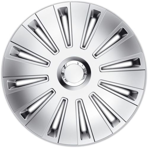 AutoStyle enjoliveurs Daytona Pro 16 pouces ABS argent lot de 4