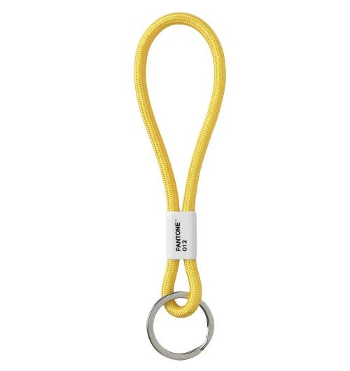 Pantone porte-clés 18 cm nylon jaune